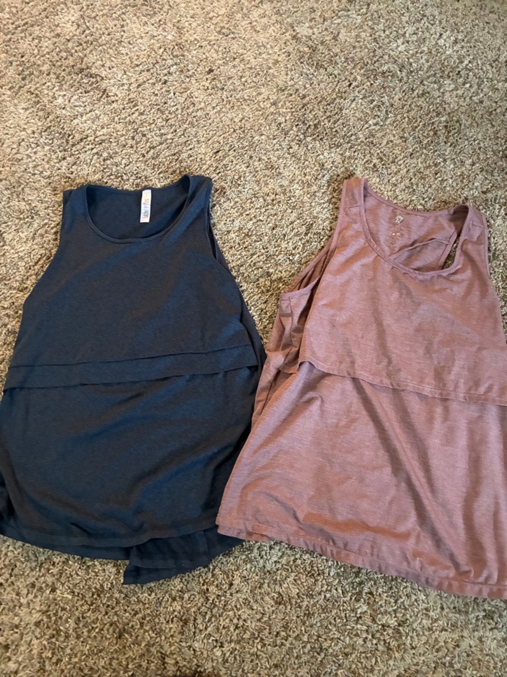 Pair of Nursing Tanks breastfeeding Latched Mama Kindred Bravely